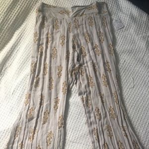 Asymmetric boot-cut palazzo